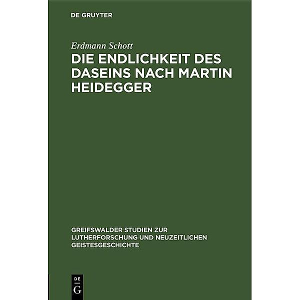 Die Endlichkeit des Daseins nach Martin Heidegger, Erdmann Schott