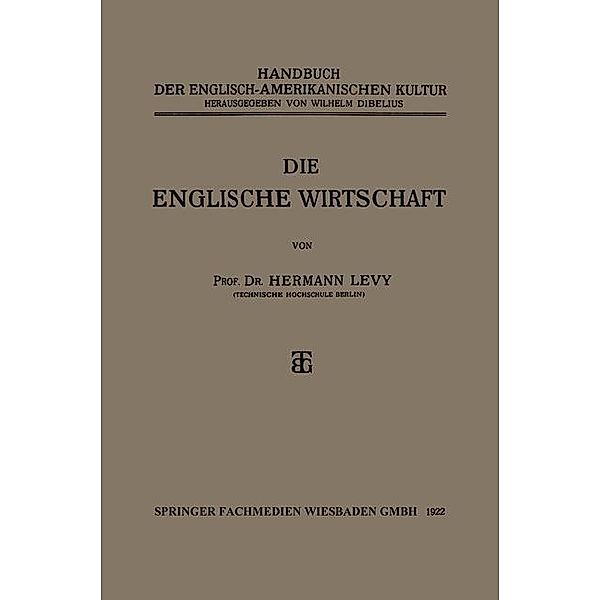 Die Englische Wirtschaft, Hermann Levy