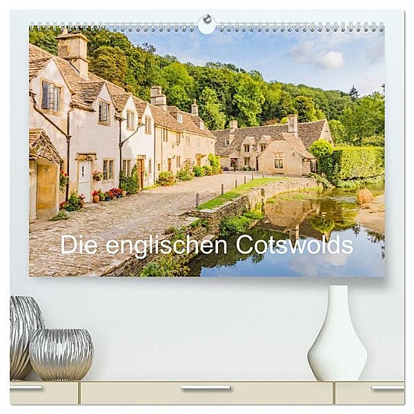 Die englischen Cotswolds (hochwertiger Premium Wandkalender 2024 DIN A2 quer), Kunstdruck in Hochglanz, Stefanie Perner
