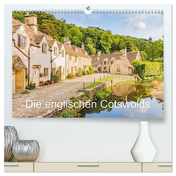 Die englischen Cotswolds (hochwertiger Premium Wandkalender 2025 DIN A2 quer), Kunstdruck in Hochglanz, Calvendo, Stefanie Perner