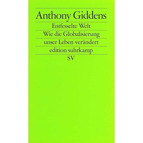 Die entfesselte Welt, Anthony Giddens