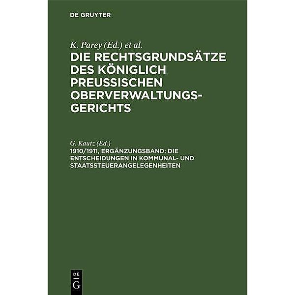 Die Entscheidungen in Kommunal- und Staatssteuerangelegenheiten