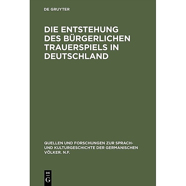 Die Entstehung des bürgerlichen Trauerspiels in Deutschland, Richard Daunicht