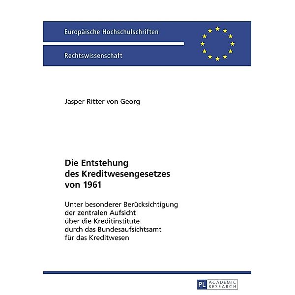 Die Entstehung des Kreditwesengesetzes von 1961, Jasper Ritter von Georg