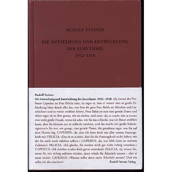 Die Entstehung und Entwicklung der Eurythmie 1912-1918, Rudolf Steiner