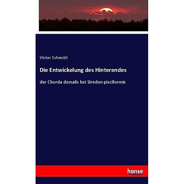 Die Entwickelung des Hinterendes, Victor Schmidt