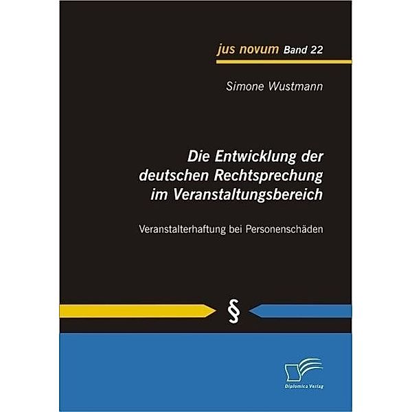 Die Entwicklung der deutschen Rechtsprechung im Veranstaltungsbereich: Veranstalterhaftung bei Personenschäden / jus novum, Simone Wustmann
