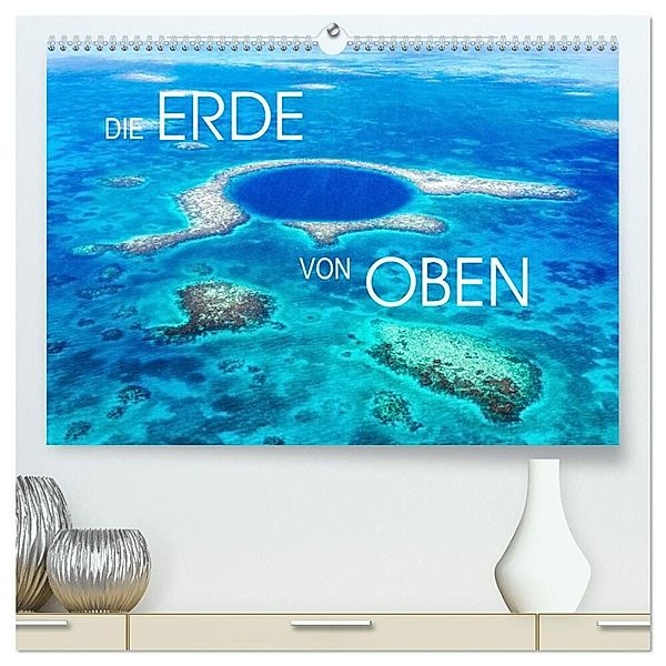 Die Erde von Oben - Earth from above (hochwertiger Premium Wandkalender 2025 DIN A2 quer), Kunstdruck in Hochglanz, Calvendo, Matteo Colombo