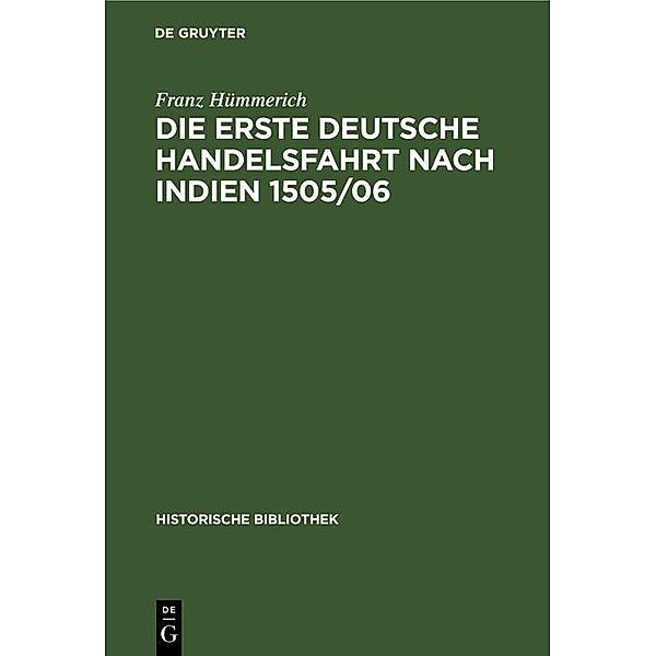 Die erste deutsche Handelsfahrt nach Indien 1505/06 / Jahrbuch des Dokumentationsarchivs des österreichischen Widerstandes, Franz Hümmerich