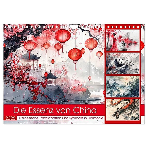 Die Essenz von China - Chinesische Landschaften und Symbole in Harmonie (Wandkalender 2025 DIN A4 quer), CALVENDO Monatskalender, Calvendo, Anja Frost