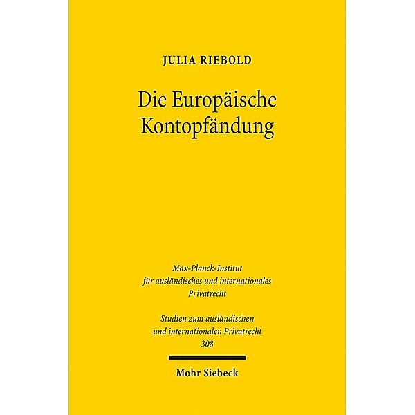 Die Europäische Kontopfändung, Julia Riebold