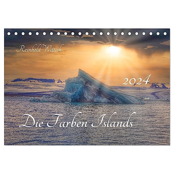 Die Farben Islands (Tischkalender 2024 DIN A5 quer), CALVENDO Monatskalender, Calvendo, Reinhold Wittich