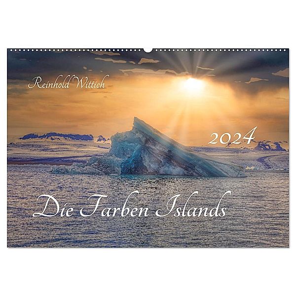 Die Farben Islands (Wandkalender 2024 DIN A2 quer), CALVENDO Monatskalender, Calvendo, Reinhold Wittich