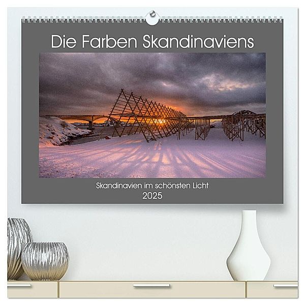 Die Farben Skandinaviens (hochwertiger Premium Wandkalender 2025 DIN A2 quer), Kunstdruck in Hochglanz, Calvendo, Dr. Oliver Schwenn