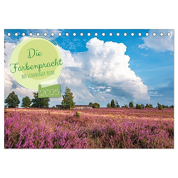 Die Farbenpracht der Lüneburger Heide (Tischkalender 2025 DIN A5 quer), CALVENDO Monatskalender, Calvendo, Sandra Lorenzen-Müller
