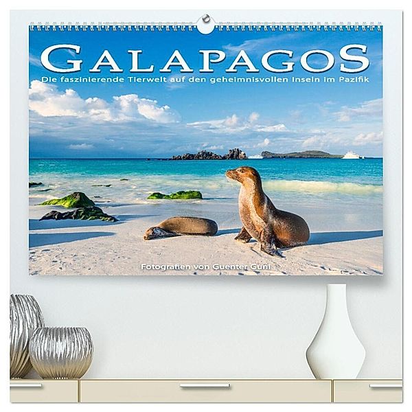 Die faszinierende Tierwelt der Galapagos-Inseln (hochwertiger Premium Wandkalender 2024 DIN A2 quer), Kunstdruck in Hochglanz, Guenter Guni