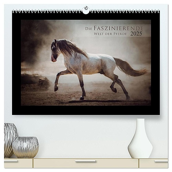 Die Faszinierende Welt der Pferde (hochwertiger Premium Wandkalender 2025 DIN A2 quer), Kunstdruck in Hochglanz, Calvendo, Sabrina Mischnik
