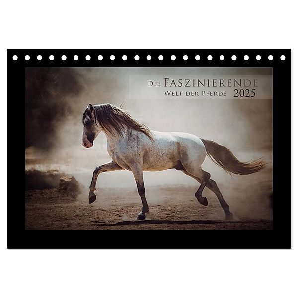 Die Faszinierende Welt der Pferde (Tischkalender 2025 DIN A5 quer), CALVENDO Monatskalender, Calvendo, Sabrina Mischnik