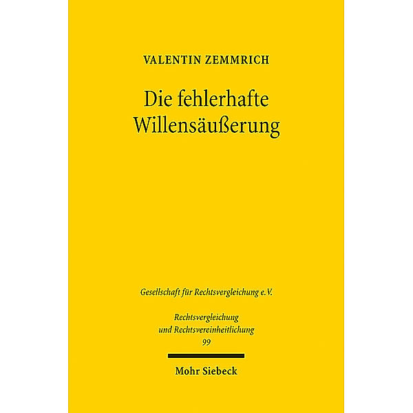 Die fehlerhafte Willensäußerung, Valentin Zemmrich