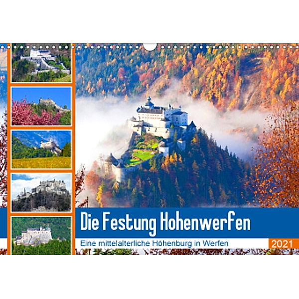 Die Festung Hohenwerfen (Wandkalender 2021 DIN A3 quer), Christa Kramer