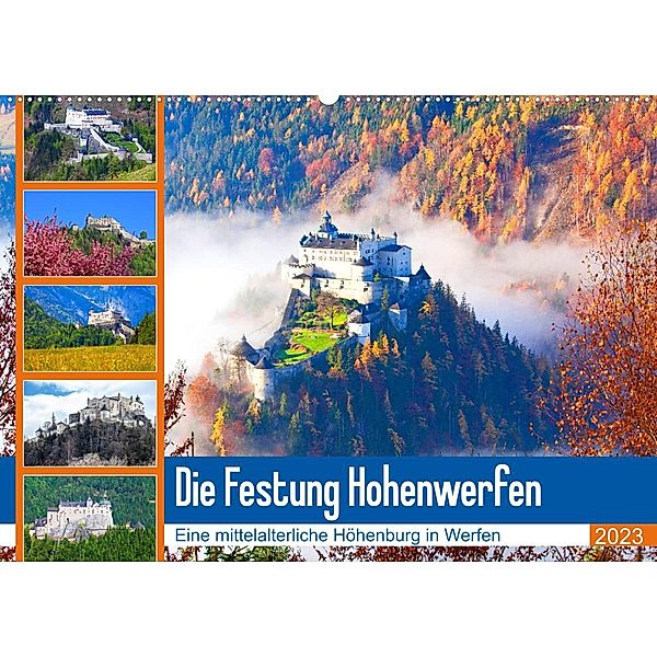 Die Festung Hohenwerfen (Wandkalender 2023 DIN A2 quer), Christa Kramer