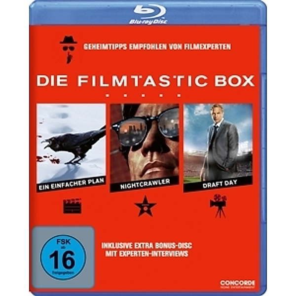 Die Filmtastic-Box (Ein einfacher Plan, Nightcrawler und Draft Day plus Extra Disc in einer Box) BLU-RAY Box, Die Filmtastic Box, 4bd