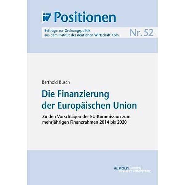 Die Finanzierung der Europäischen Union, Berthold Busch