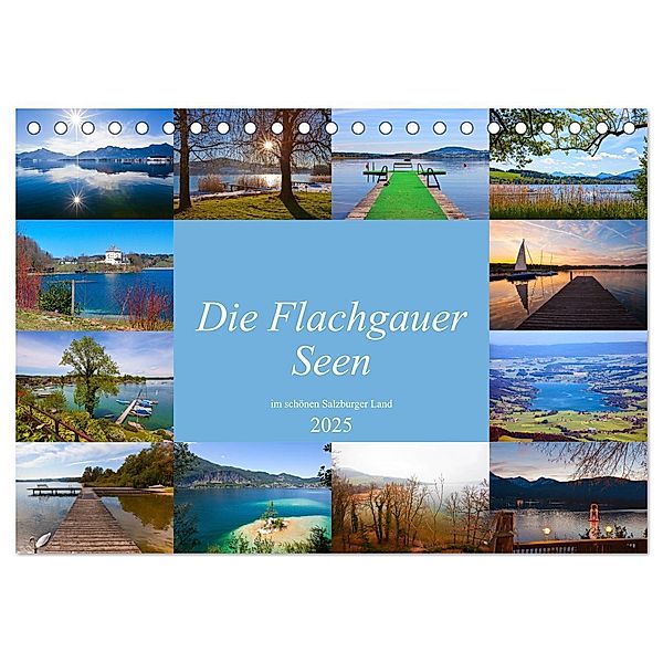 Die Flachgauer Seen (Tischkalender 2025 DIN A5 quer), CALVENDO Monatskalender, Calvendo, Christa Kramer