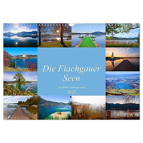 Die Flachgauer Seen (Wandkalender 2025 DIN A3 quer), CALVENDO Monatskalender, Calvendo, Christa Kramer