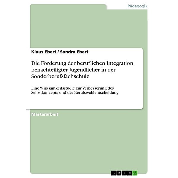 Die Förderung der beruflichen Integration benachteiligter Jugendlicher in der Sonderberufsfachschule, Sandra Ebert, Klaus Ebert