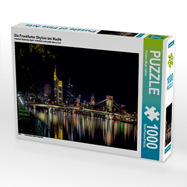 Die Frankfurter Skyline bei Nacht (Puzzle), Thorsten Wege / twfoto