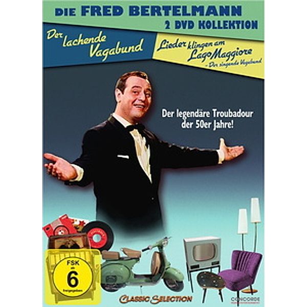 Die Fred Bertelmann 2 DVD Kollektion: Der lachende Vagabund / Lieder klingen am Lago ..., Fritz Böttger, Per Schwenzen, Janne Furch