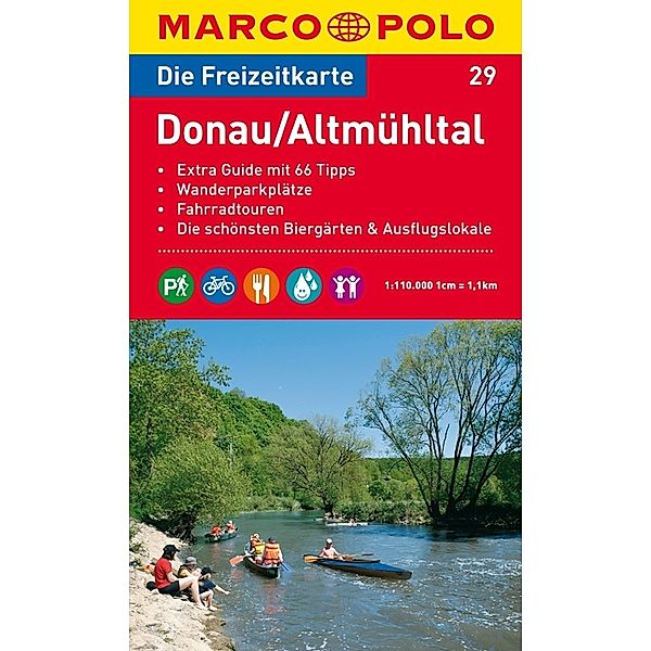Die Freizeitkarte Donau, Altmühltal