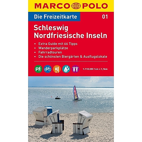 Die Freizeitkarte Schleswig, Nordfriesische Inseln