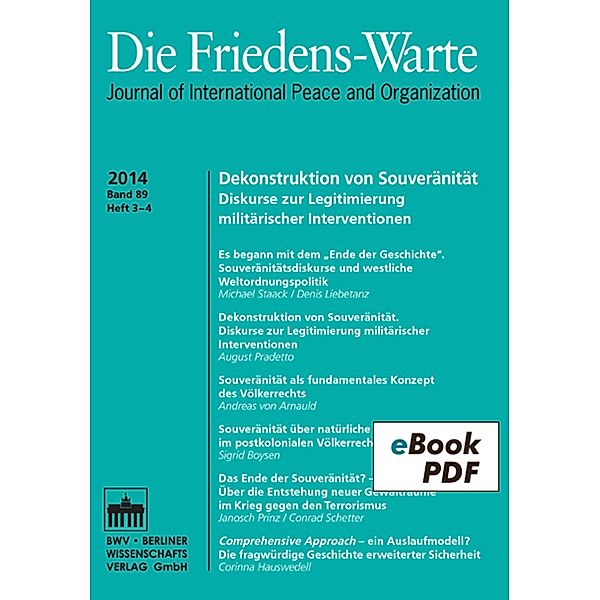 Die Friedens-Warte Heft 3-4/2014, Jg. 89