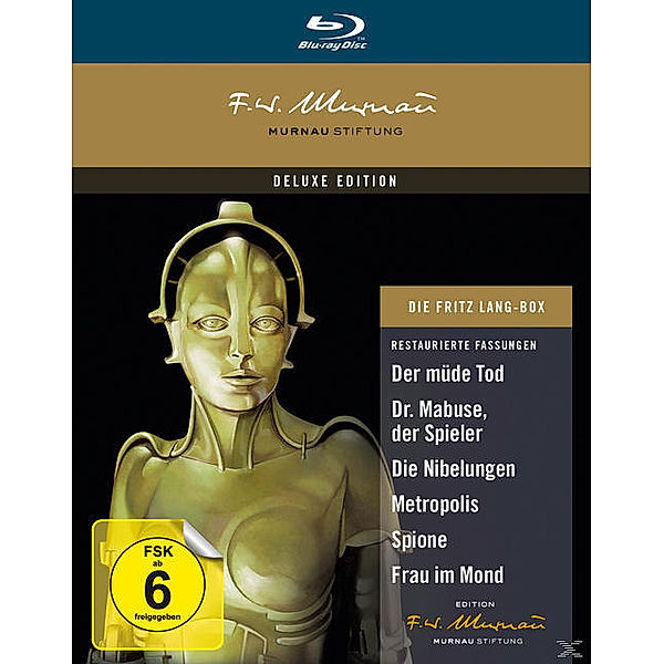 Die Fritz Lang Box: Der müde Tod, Dr. Mabuse, der Spieler, Die Nibelungen, Metropolis, Spione, Frau im Mond BLU-RAY Box, Diverse Interpreten