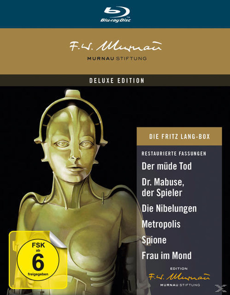 Die Fritz Lang Box: Der müde Tod, Dr. Mabuse, der Spieler, Die Nibelungen,  Metropolis, Spione, Frau im Mond BLU-RAY Box Film | Weltbild.ch