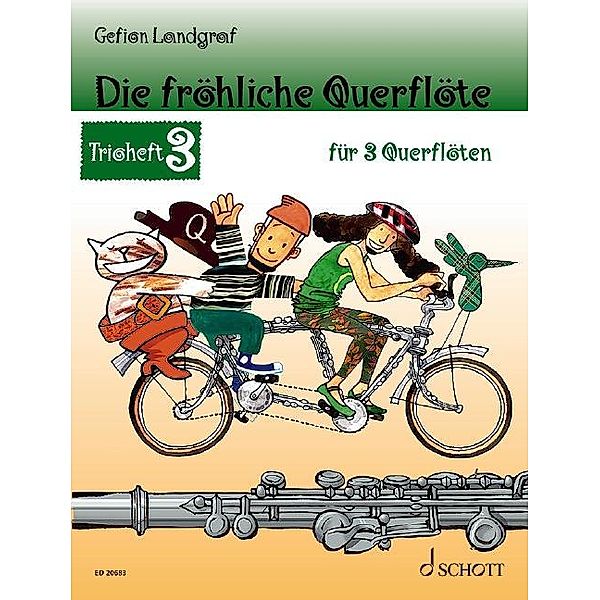 Die fröhliche Querflöte, Trioheft, Spielpartitur, Gefion Landgraf