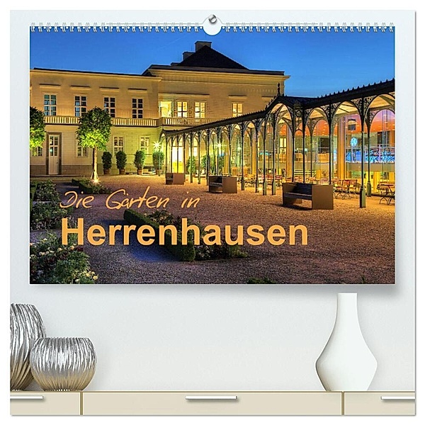 Die Gärten in Herrenhausen (hochwertiger Premium Wandkalender 2024 DIN A2 quer), Kunstdruck in Hochglanz, Joachim Hasche