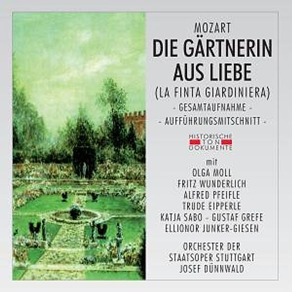 Die Gärtnerin Aus Liebe (La Finta Giardiniera,Ga), Orch.d.staatsoper Stuttgart