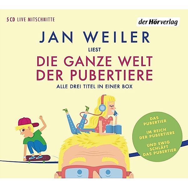 Die ganze Welt der Pubertiere. Drei Titel in einer Box,5 Audio-CDs, Jan Weiler