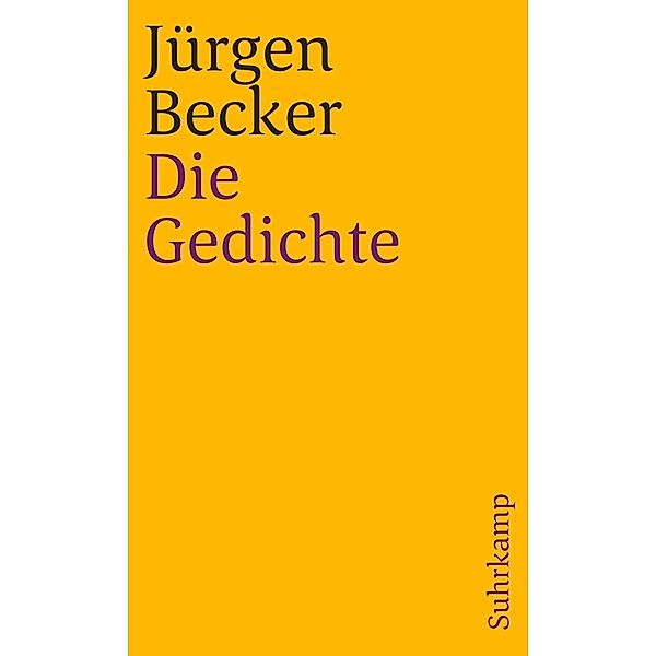 Die Gedichte, Jürgen Becker