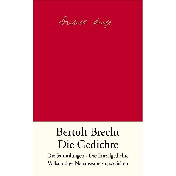 Die Gedichte, Bertolt Brecht