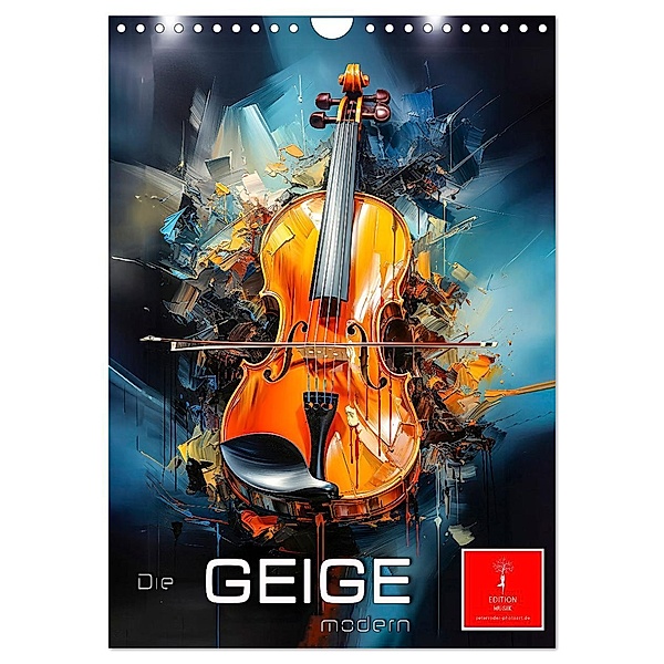 Die Geige modern (Wandkalender 2024 DIN A4 hoch), CALVENDO Monatskalender, Calvendo, Peter Roder