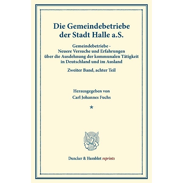 Die Gemeindebetriebe der Stadt Halle a.S..Bd.2, Tl.8