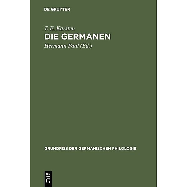 Die Germanen, T. E. Karsten