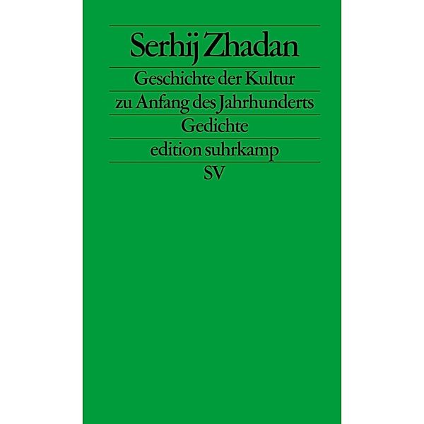 Die Geschichte der Kultur zu Anfang des Jahrhunderts, Serhij Zhadan