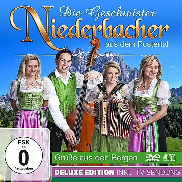 Die Geschwister Niederbacher - Grüße aus den Bergen - Deluxe Edition inkl. TV-Sendung CD+DVD, Die Geschwister Niederbacher