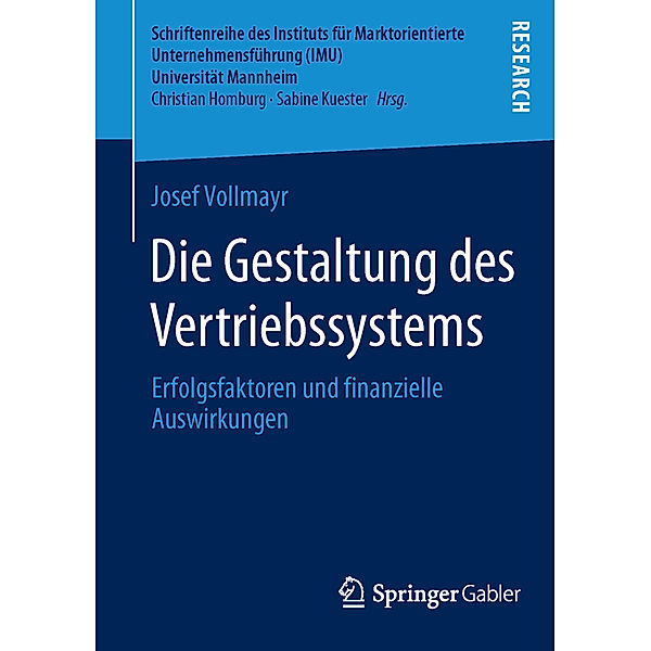 Die Gestaltung des Vertriebssystems, Josef Vollmayr