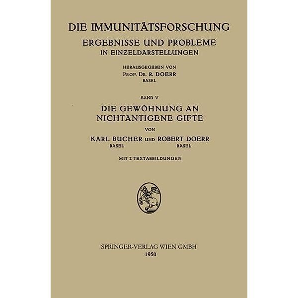 Die Gewöhnung an Nichtantigene Gifte, Karl Bucher, Robert Doerr